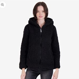 Madden Girl Women's Sherpa Zip Up Jacket